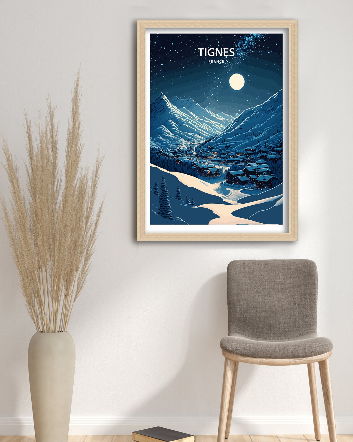Tignes Travel Print France, French Alps Ski Poster - Image 2