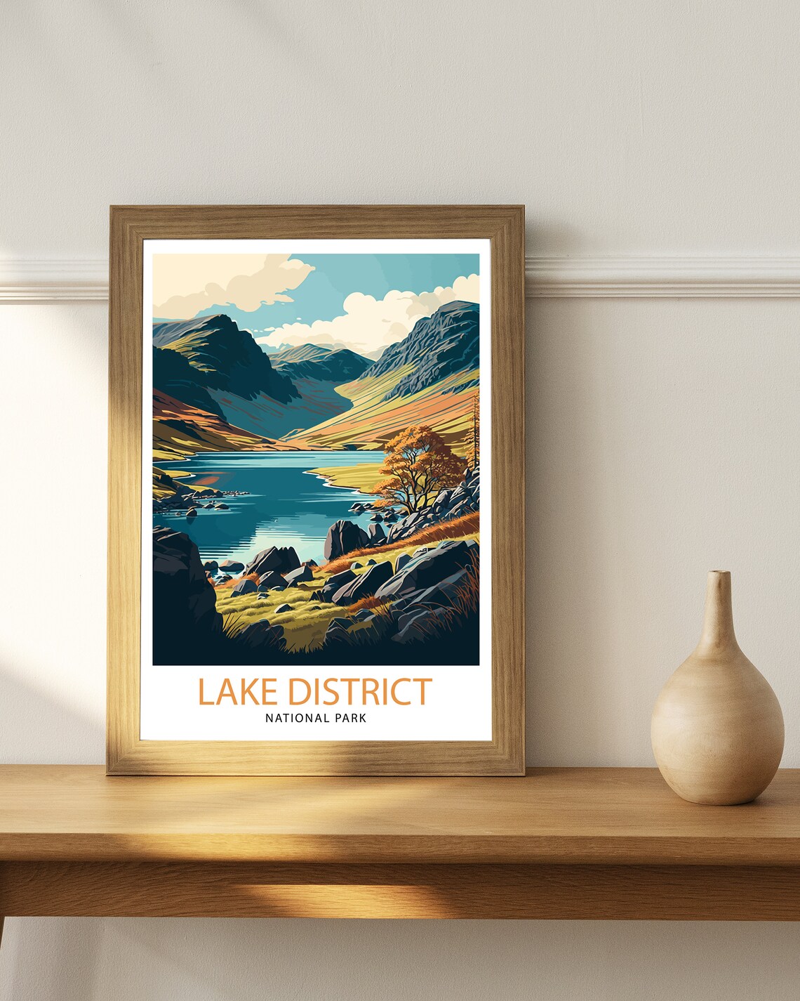 Lake District Travel Poster, England National Park - Image 3