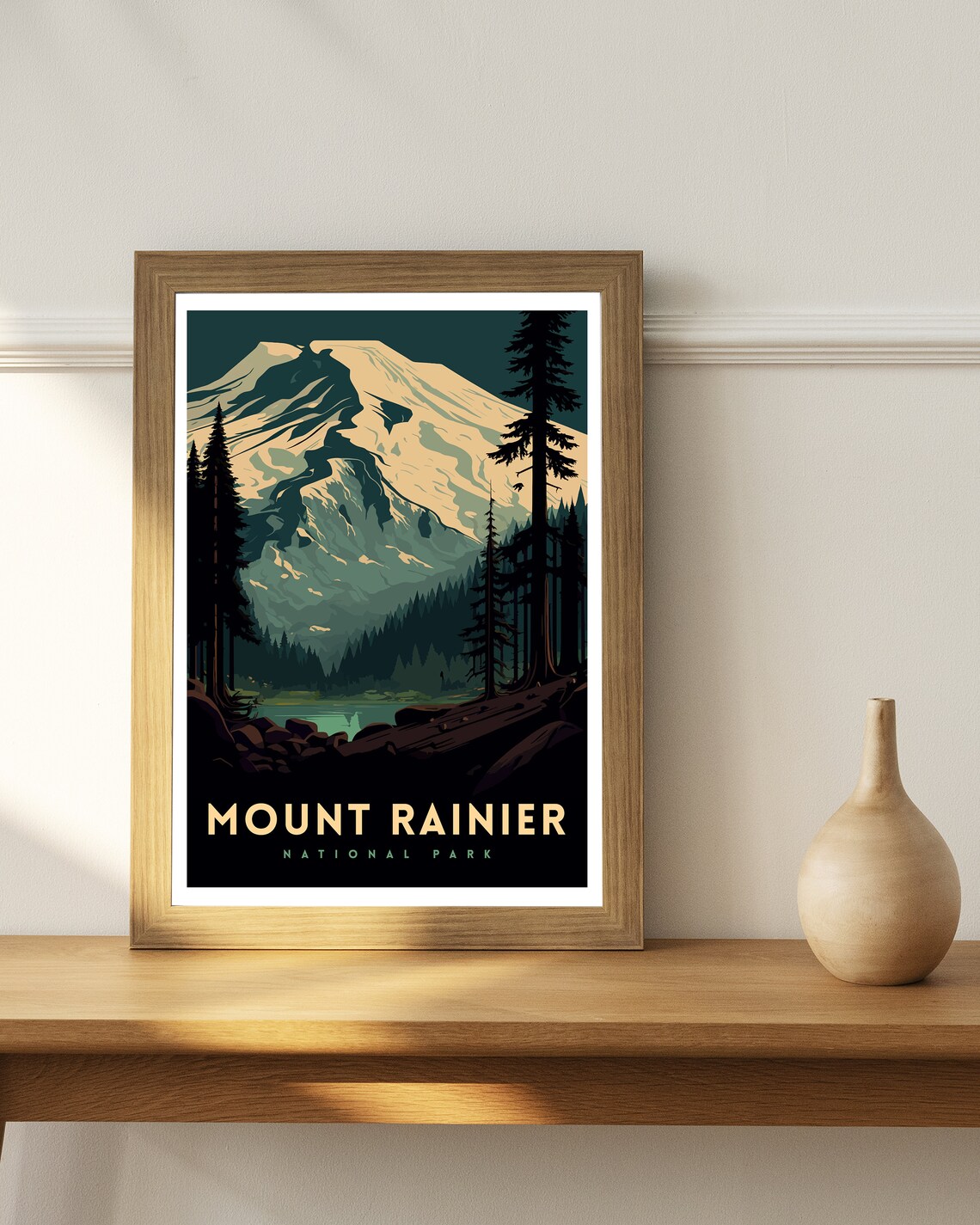 Mount Rainier National Park Travel Poster - Image 2