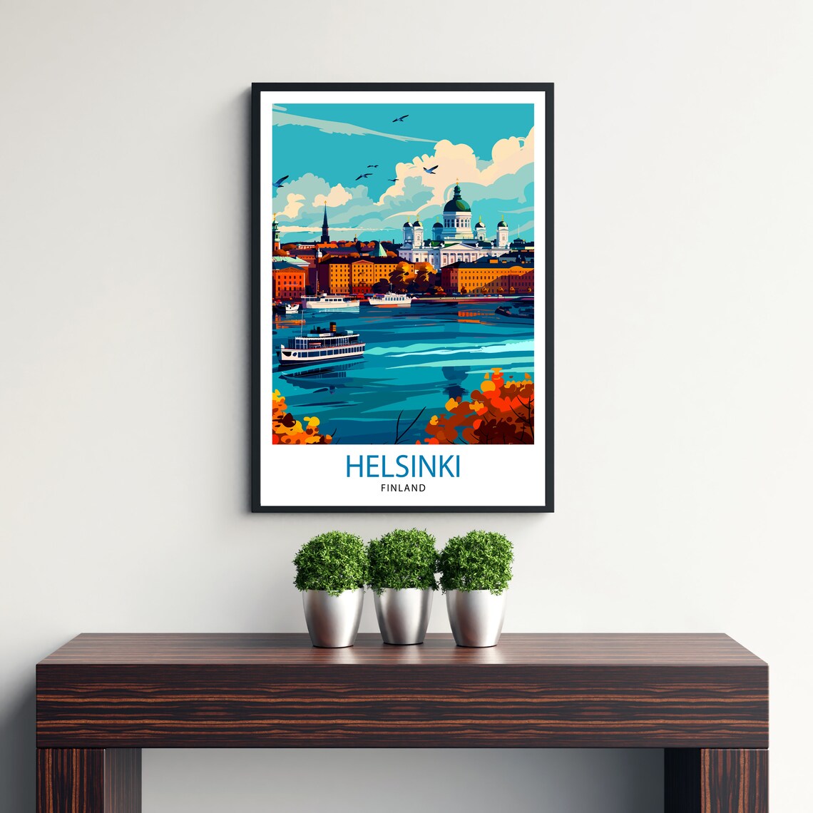 Helsinki Finland Travel Poster, European Wall Decor - Image 2