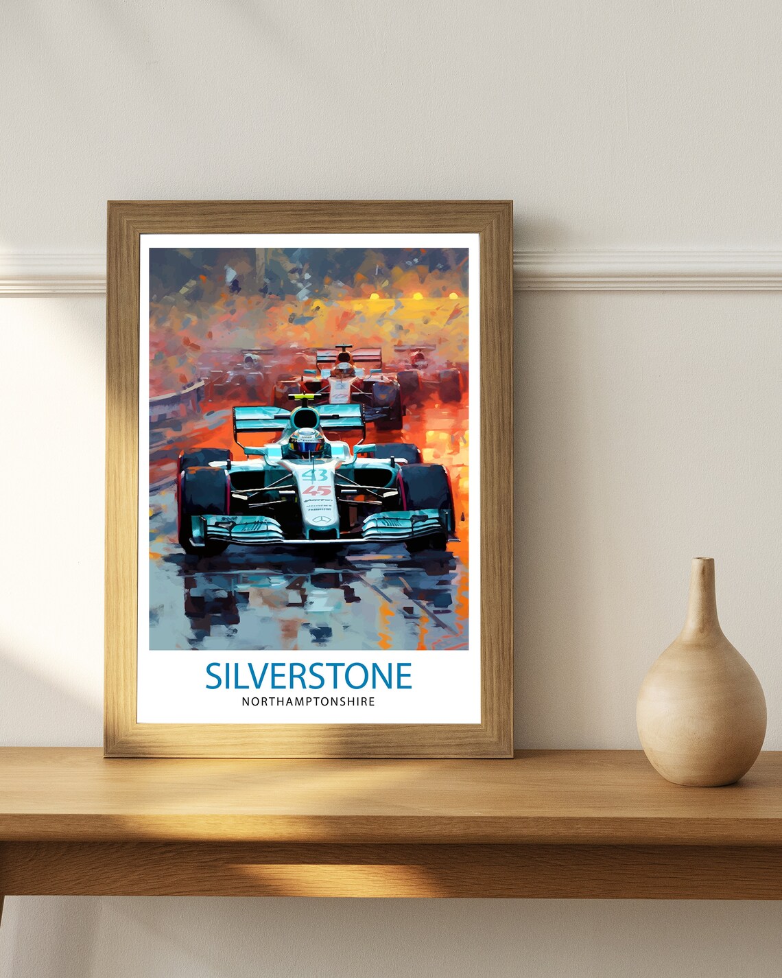 Silverstone Travel Poster, Motorsport Circuit Art Print - Image 2