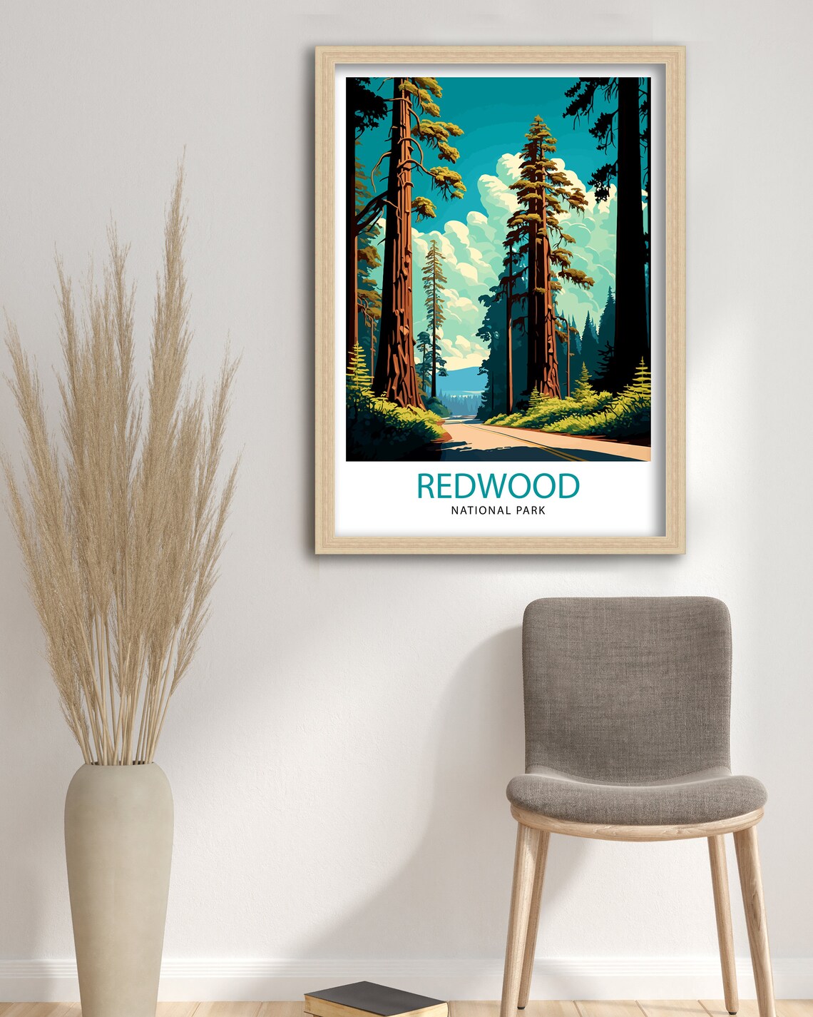 Redwood National Park Travel Poster, California Nature - Image 3