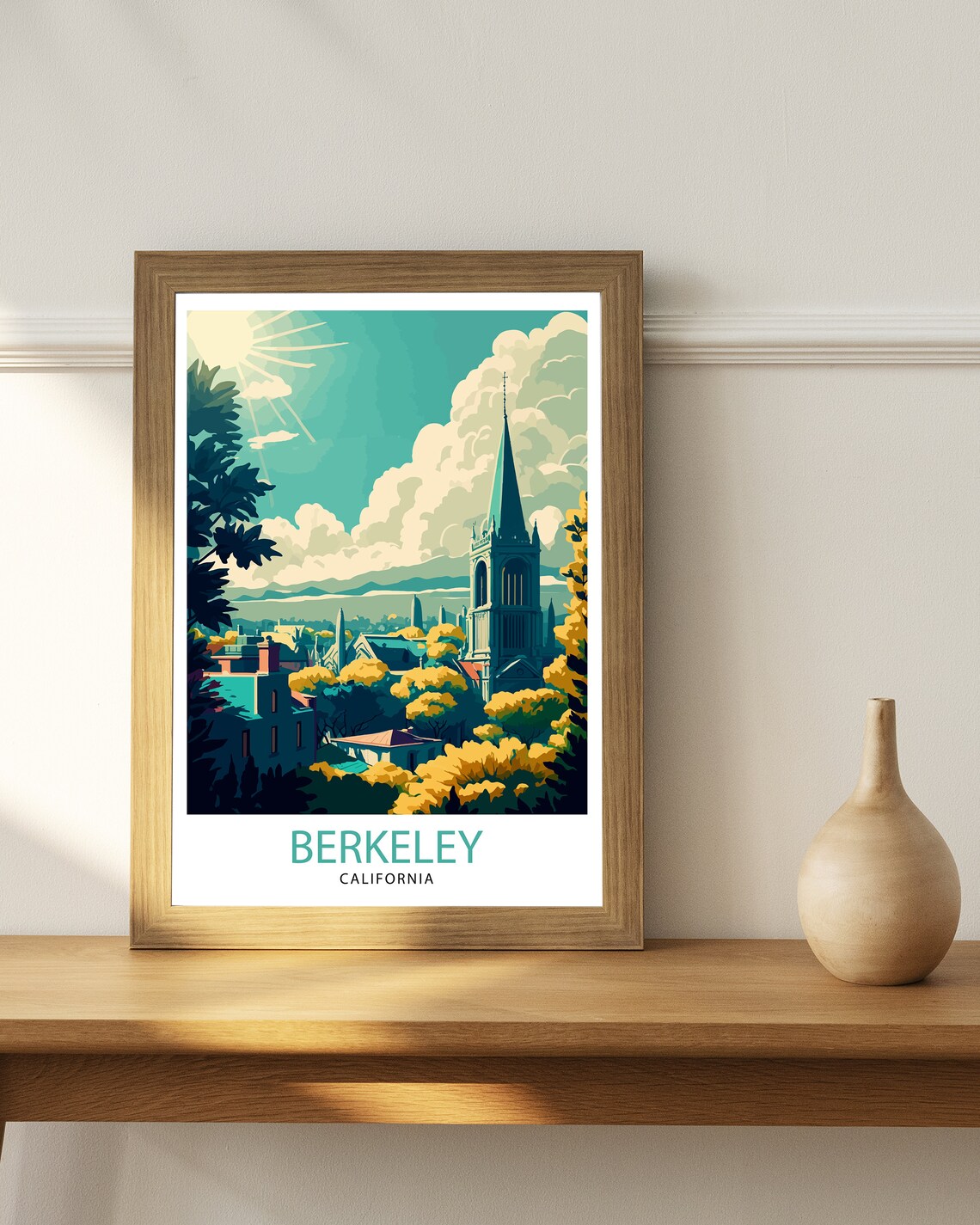 Berkeley California Travel Print, Travel Poster - Image 2