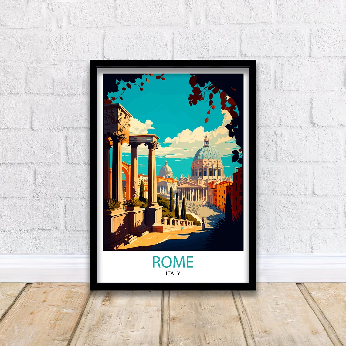 Rome Italy Travel Poster, Travel Gift For Rome - Image 2