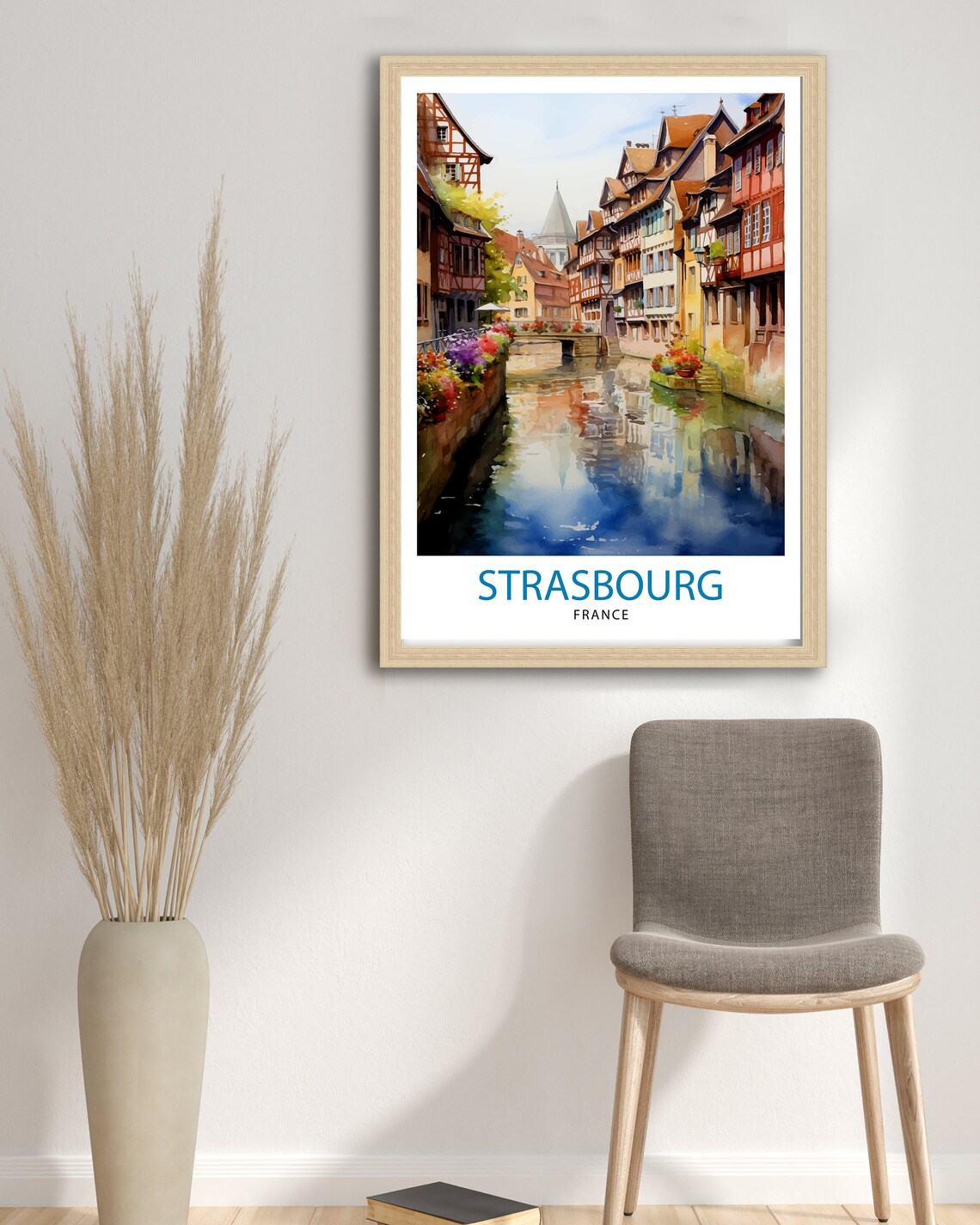 Strasbourg France Travel Print, European City Art - Image 3