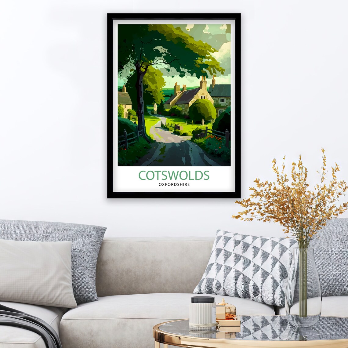 Cotswolds Travel Poster, Home Decor Print - Image 2
