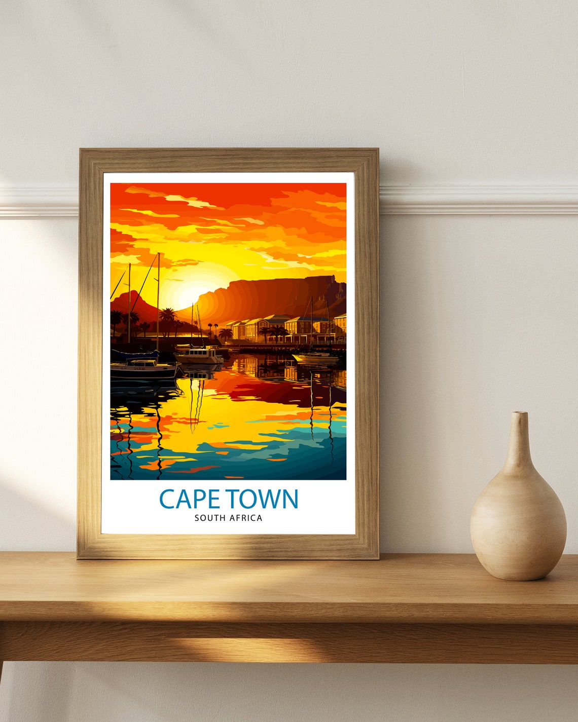Cape Town South Africa Travel Print Cape Town Wall Decor Cape Town Poster South Africa Travel Prints Cape Town Art Print Cape Town - Image 2