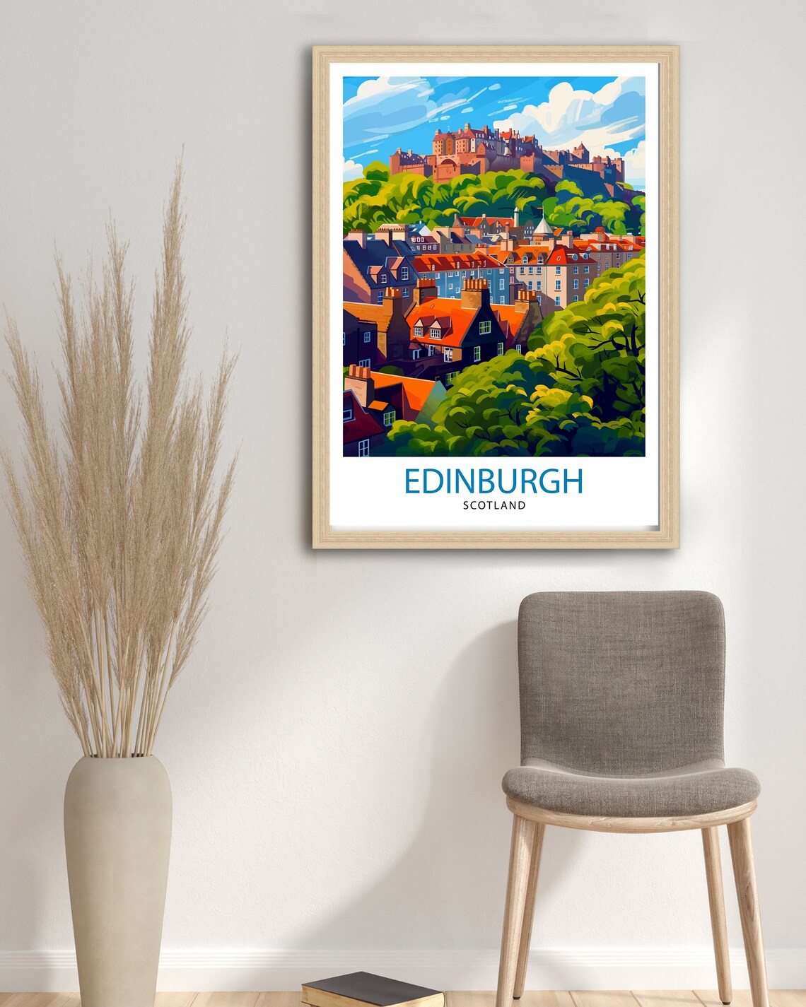 Edinburgh Scotland Travel Poster, Edinburgh Home Decor - Image 2