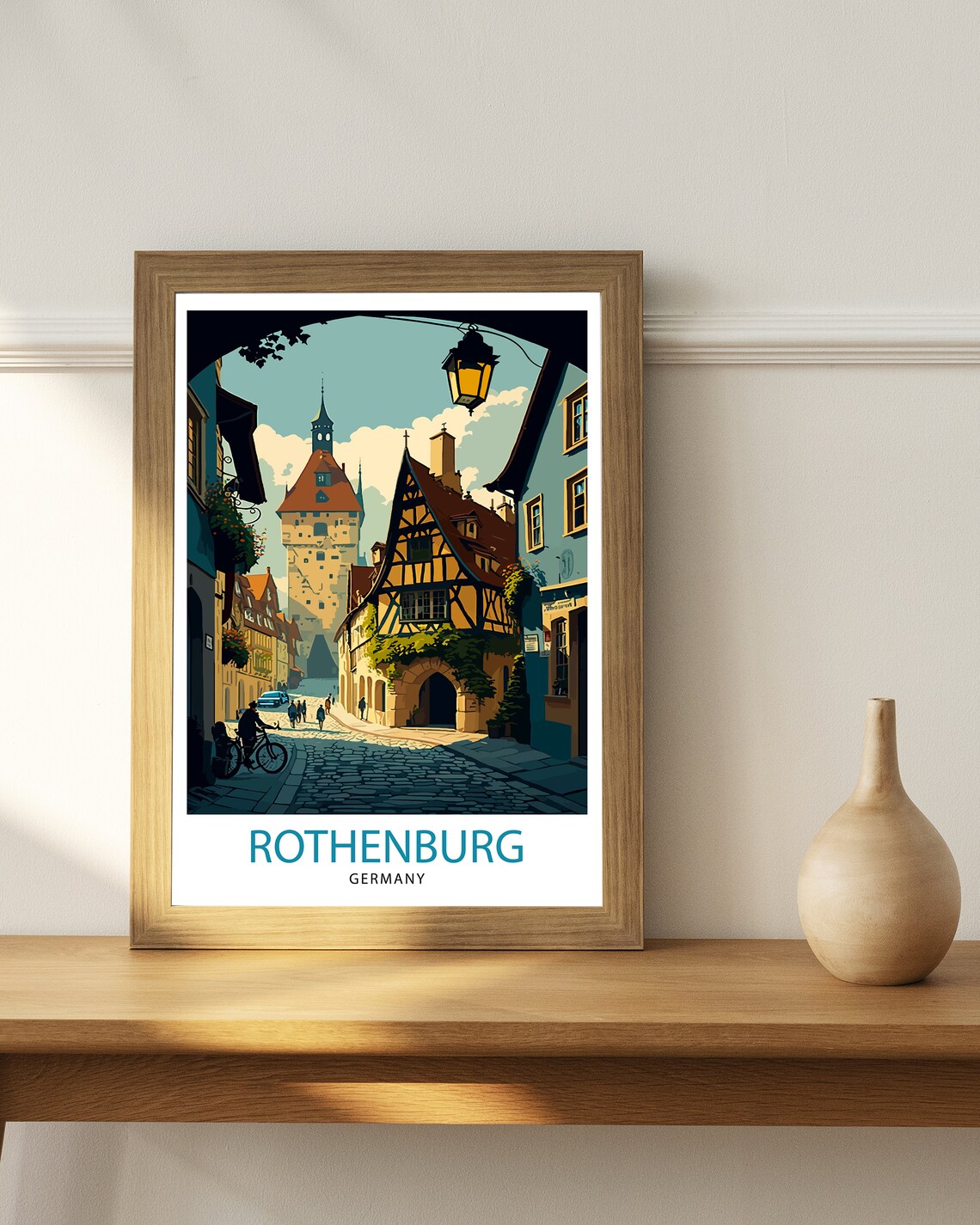 Rothenburg Vintage Travel Poster, Germany - Image 2