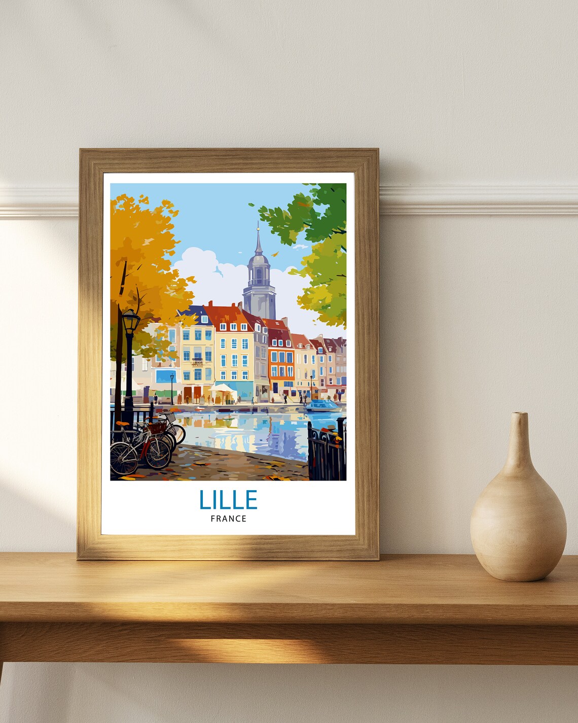 Lille France Travel Poster, European Wall Decor - Image 2
