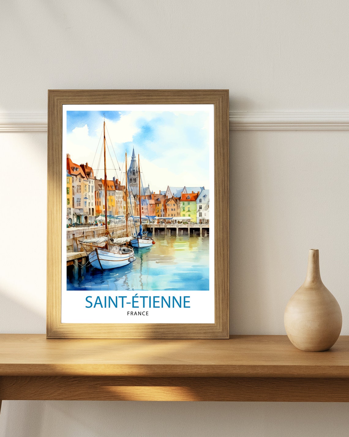 Saint Tienne France Travel Print Saint Tienne Wall Decor Saint Tienne Poster France Travel Prints Saint Tienne Art Print Saint Tienne - Image 3