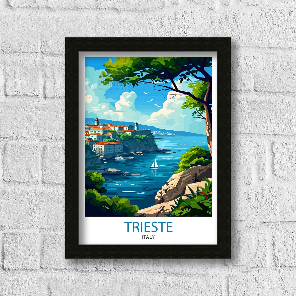 Trieste Italy Travel Poster, Europe Wall Art - Image 3