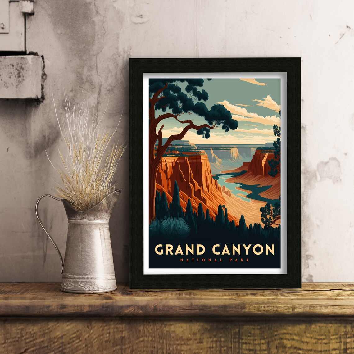 Grand Canyon Travel Poster, Arizona National Park - Image 2