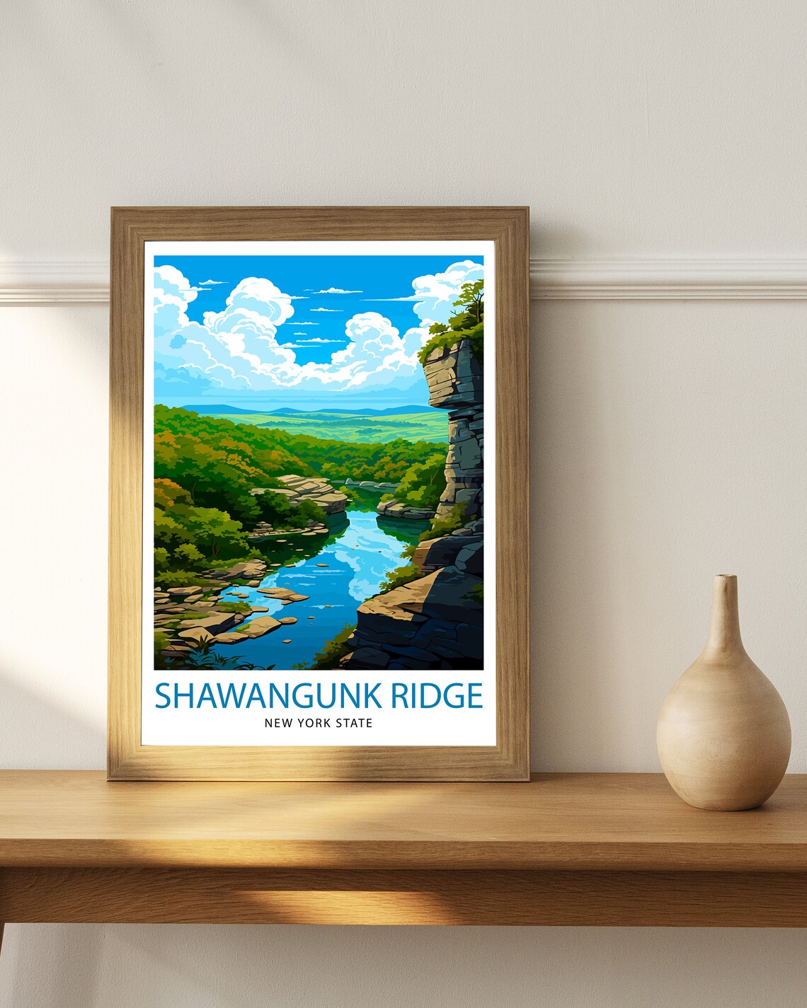 Shawangunk Ridge New York Landscape Travel Poster - Image 3