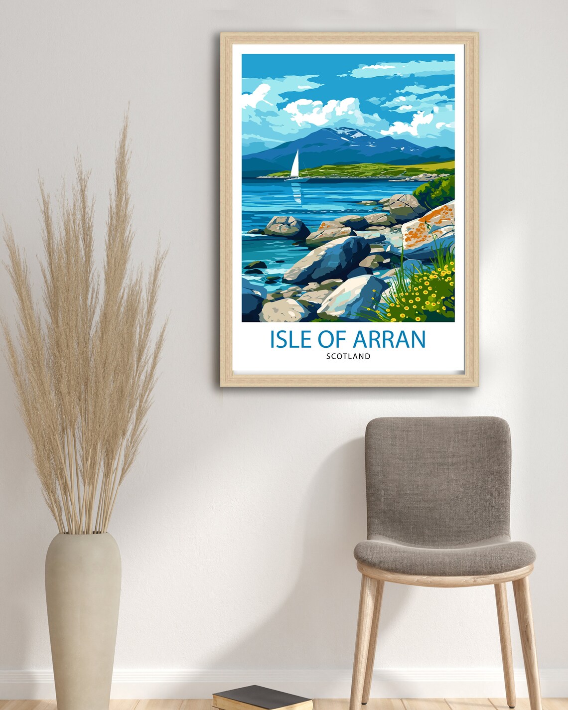Isle Of Arran Scotland Travel Poster, Arran Illustration - Image 2