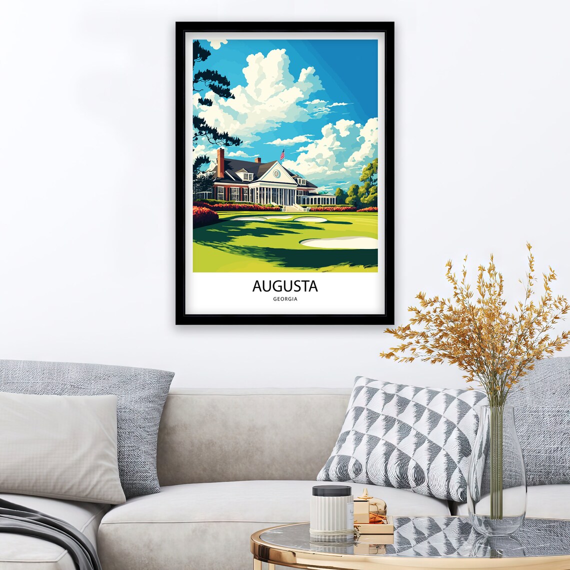 Augusta National Golf Club Wall Art Art Print Golf Art Print - Image 3
