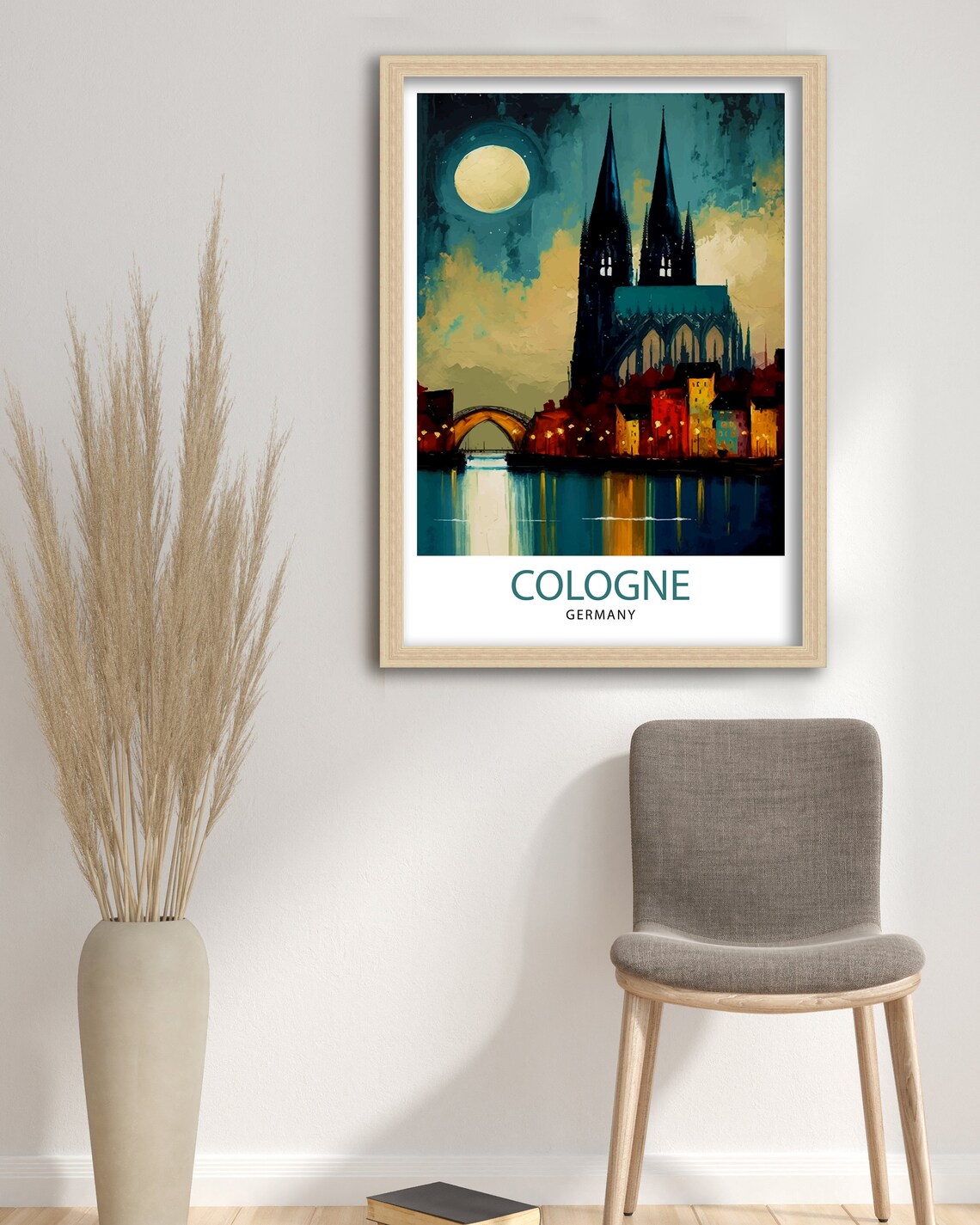 Cologne Germany Travel Poster, Europe Wall Decor - Image 3