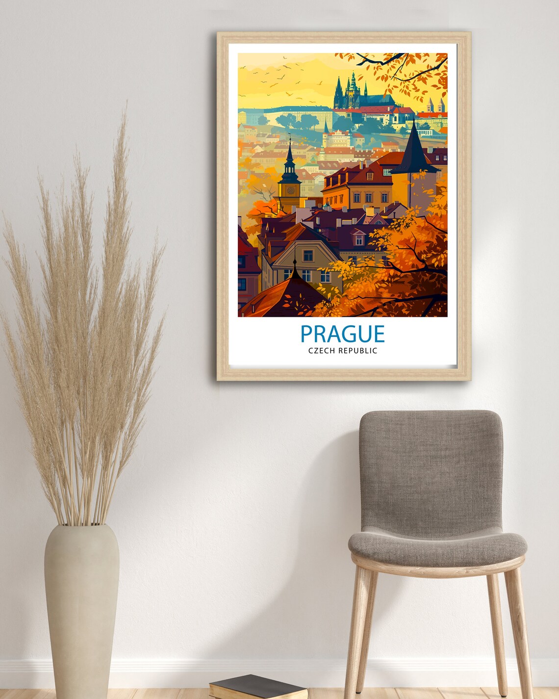 Prague, Czech Republic Vintage Travel Poster Print - Image 2