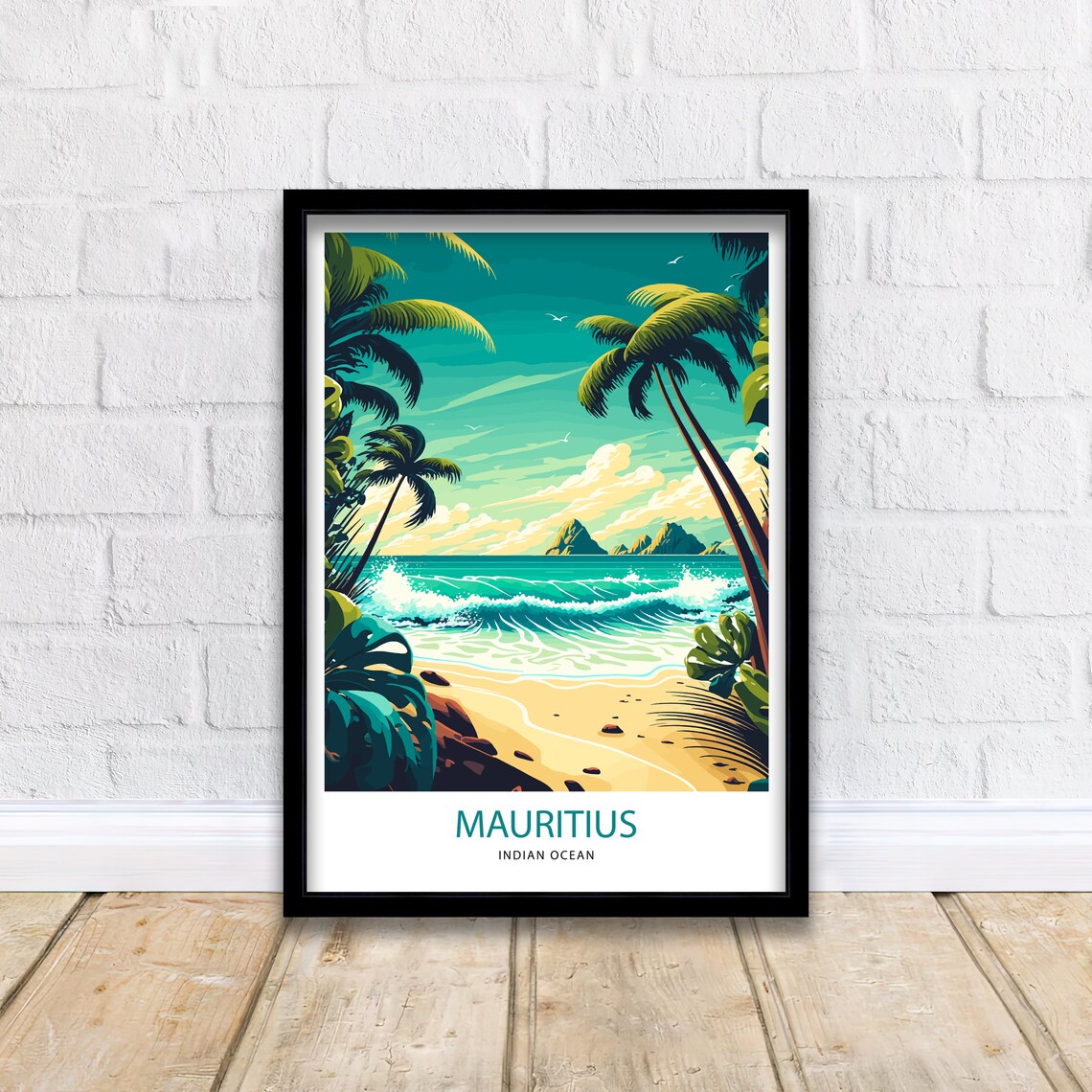 Mauritius Travel Poster, Island Destination Print - Image 2