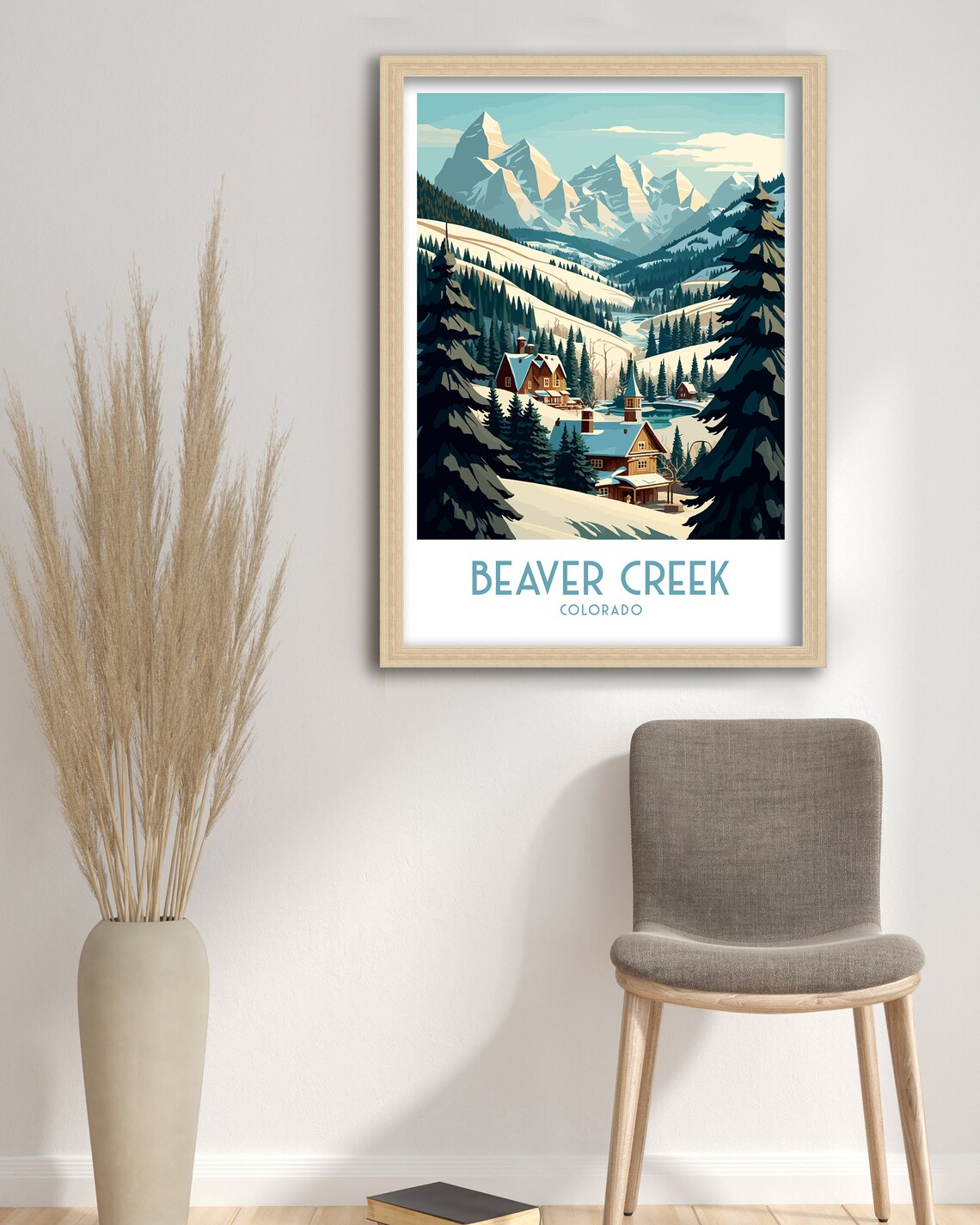 Beaver Creek Travel Poster, Colorado Travel Art - Image 3