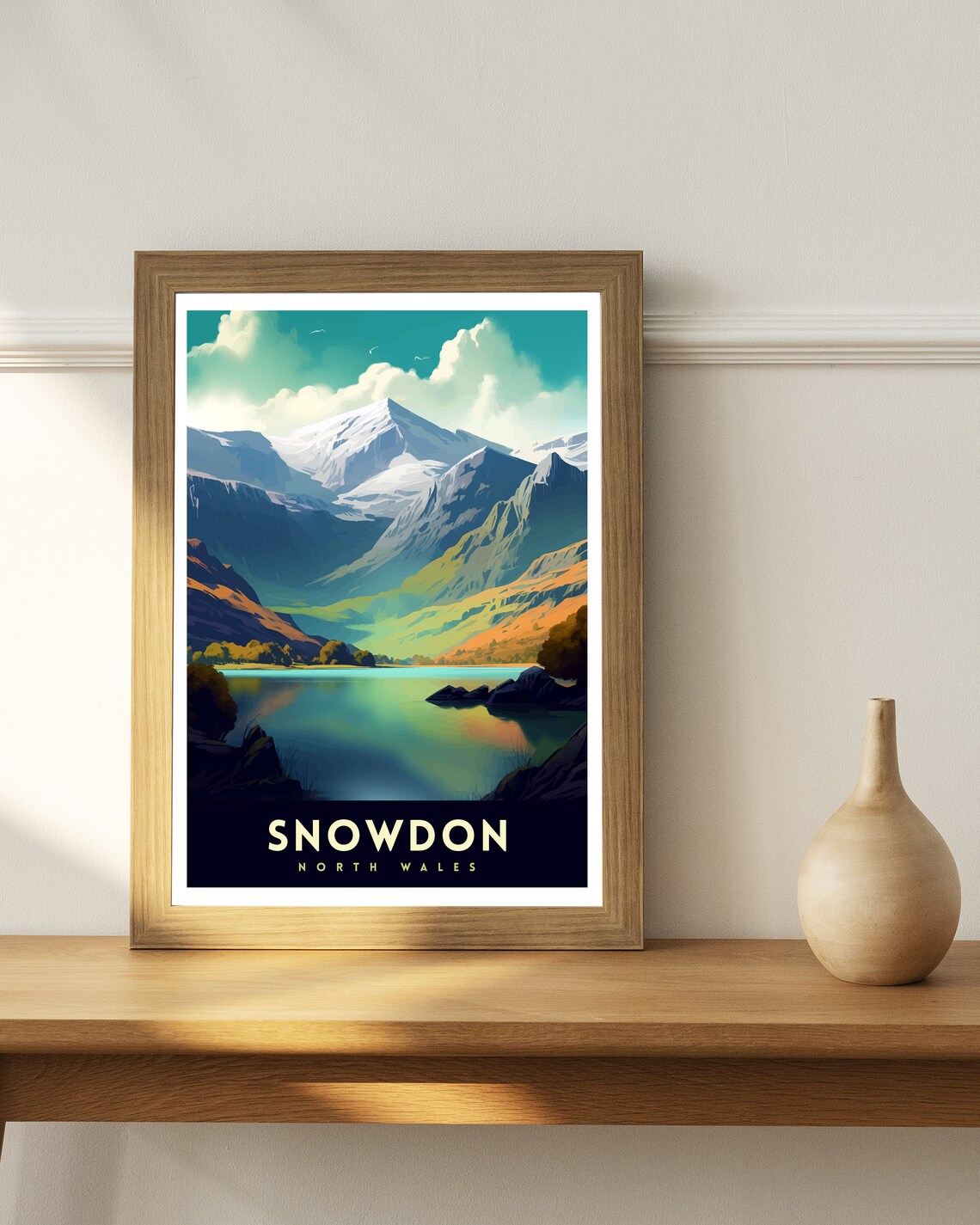 Snowdonia National Park Illustration Travel Poster - Image 2