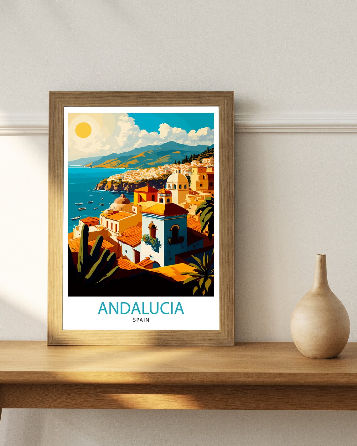 Andalucia Spain Travel Poster, Spanish Decor - Image 2