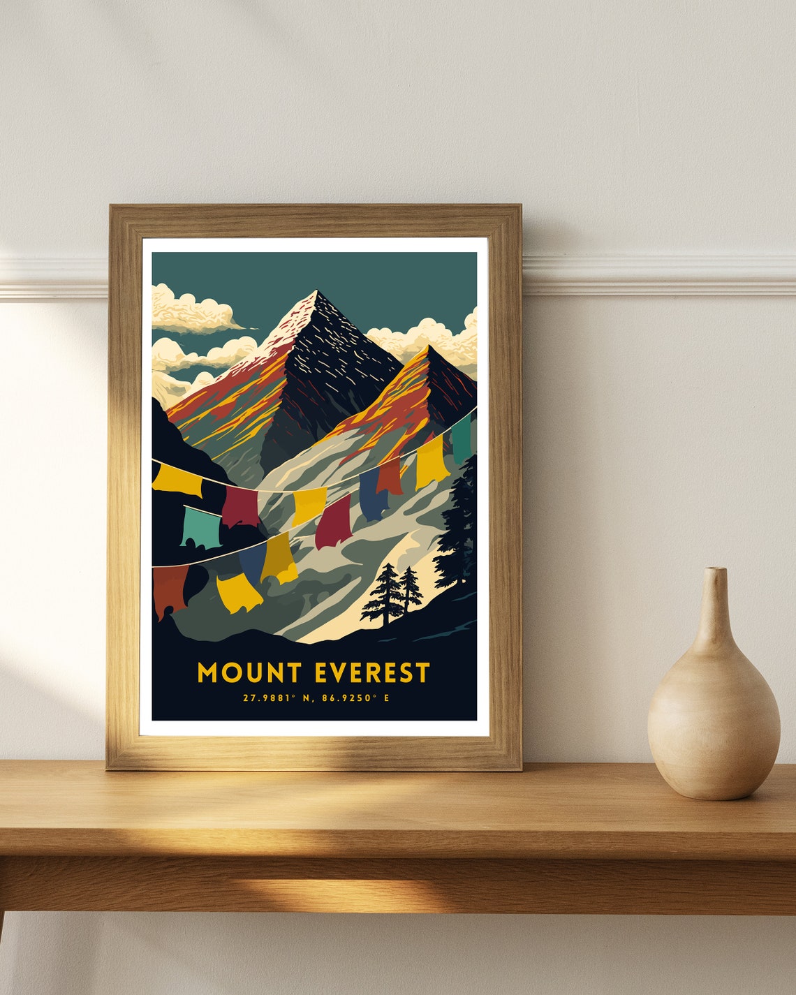 Mount Everest Mountain Wall Art Poster - Image 2