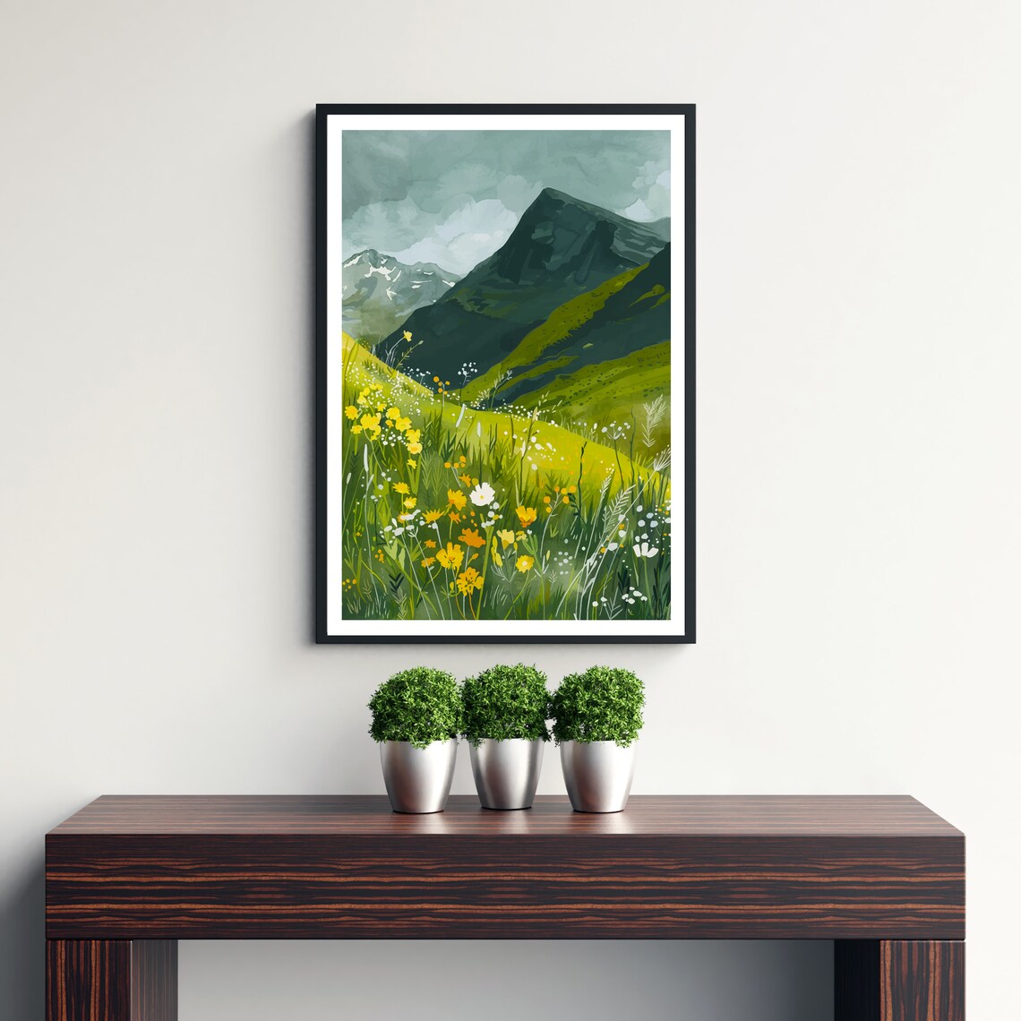 Aonach Mor Scottish Highlands Travel Poster - Image 3
