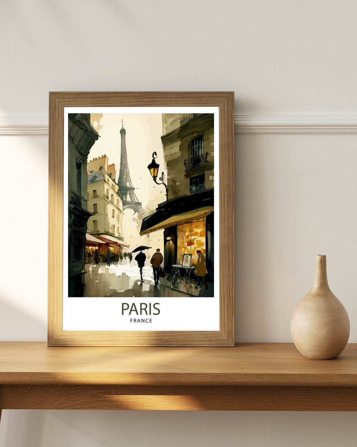 Paris France Vintage Travel Poster, France Decor - Image 2