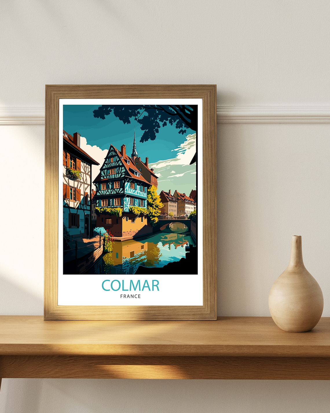 Colmar France Vintage Travel Poster, Europe - Image 2