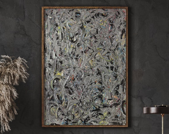 Jackson Pollock Poster Abstract Wall Art Decor Modern Home Instant