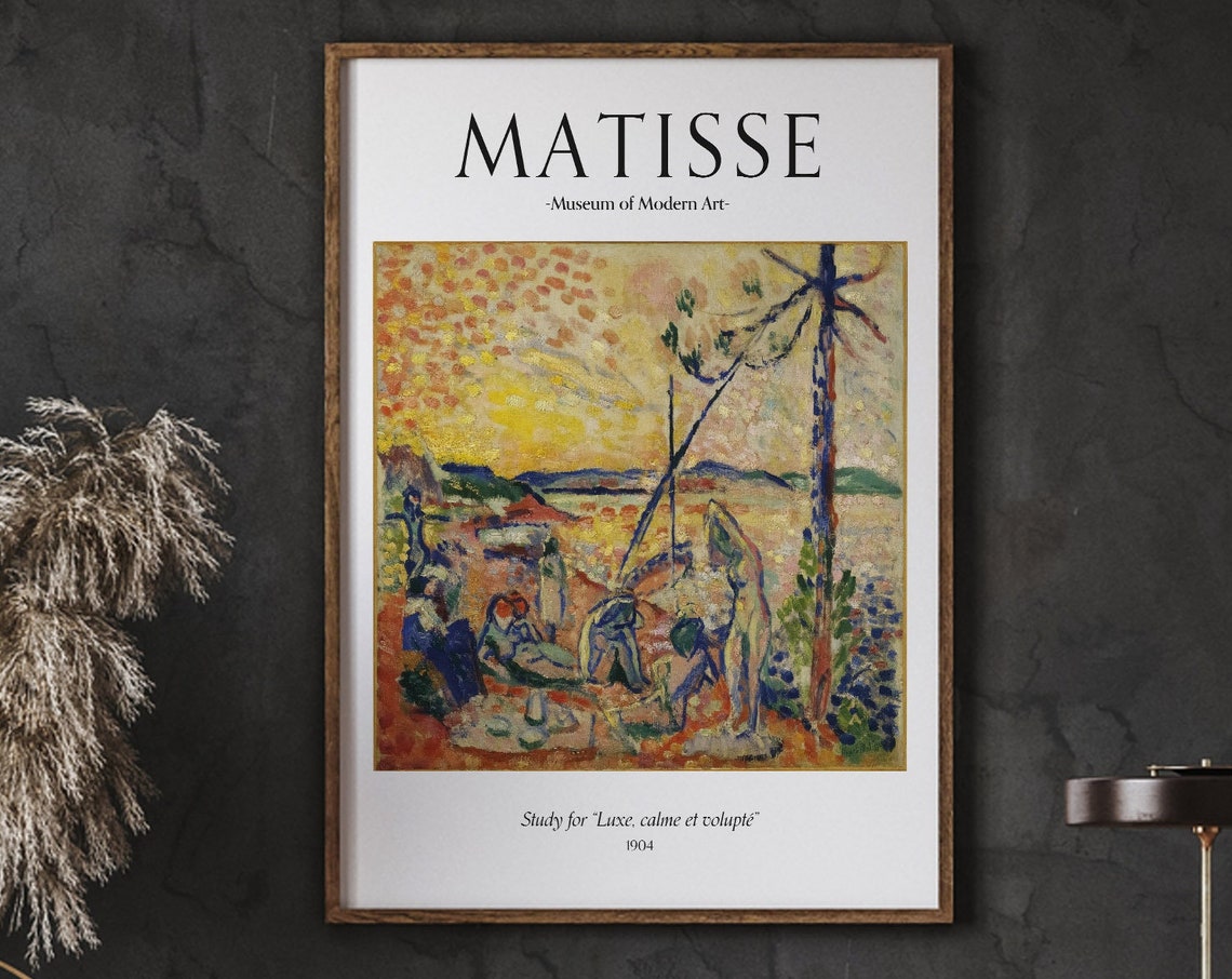 Matisse Premium Posters Study For Luxe Calme Et Volupte Museum Of Modern Art Minimalist Poster Instant