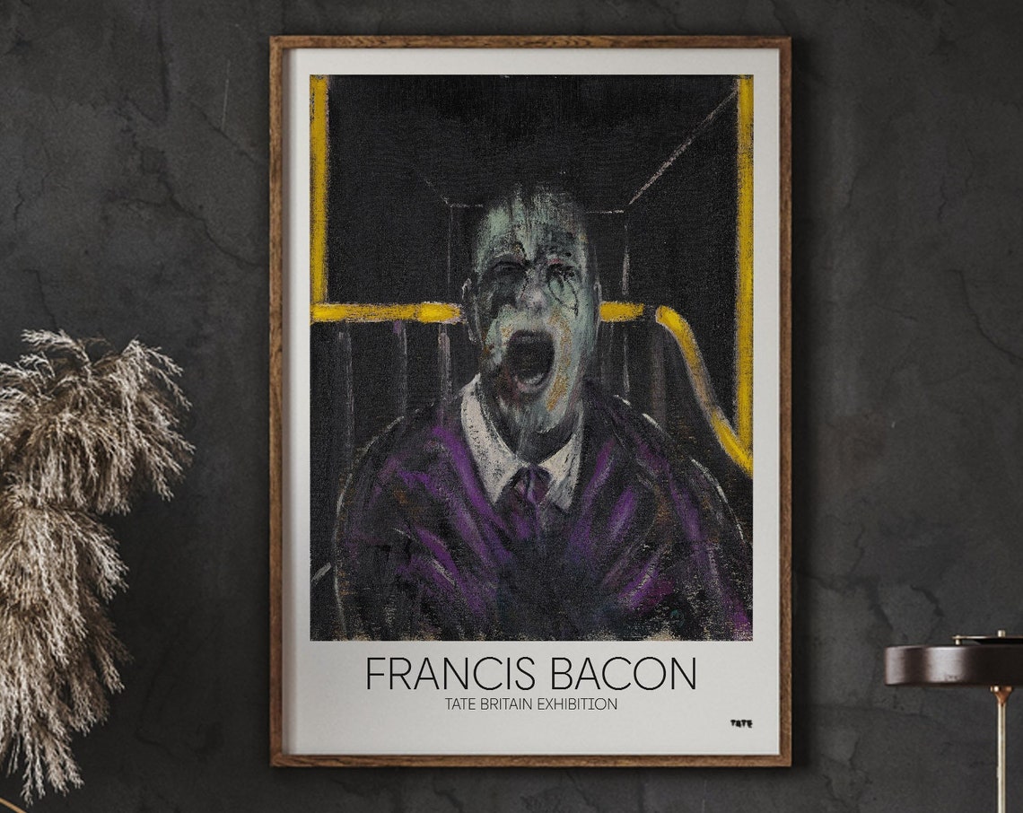 Francis Bacon Poster Screaming Pope Interior Design Art Modern Wall Home Decor