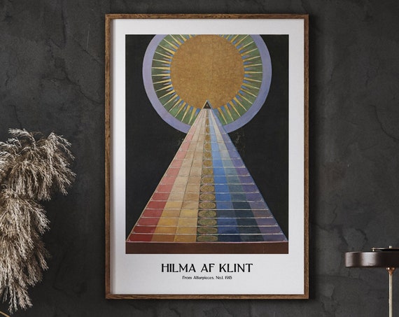 From Altarpieces No1 1915 Hilma Af Klint Poster Exhibition Art Gallery Wall Decor Instant