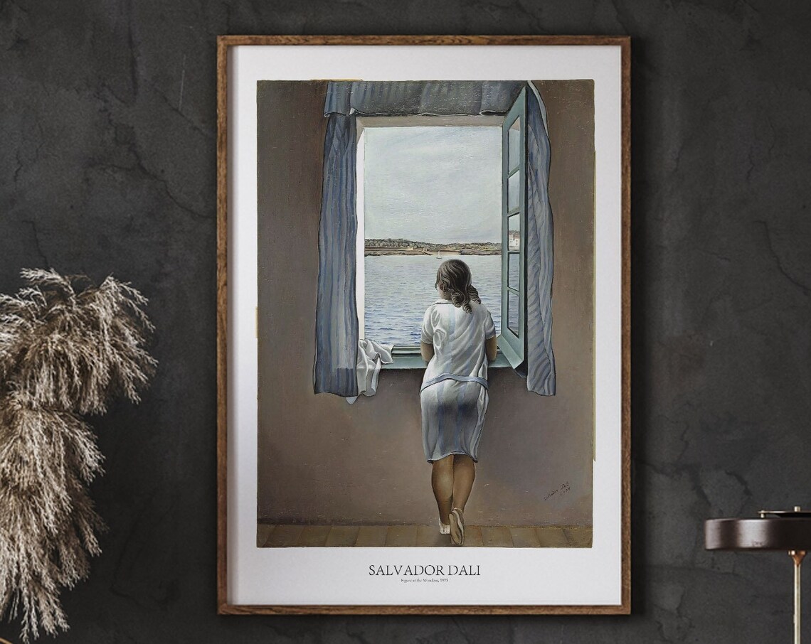 Salvador Dali Young Woman At A Window Art Print