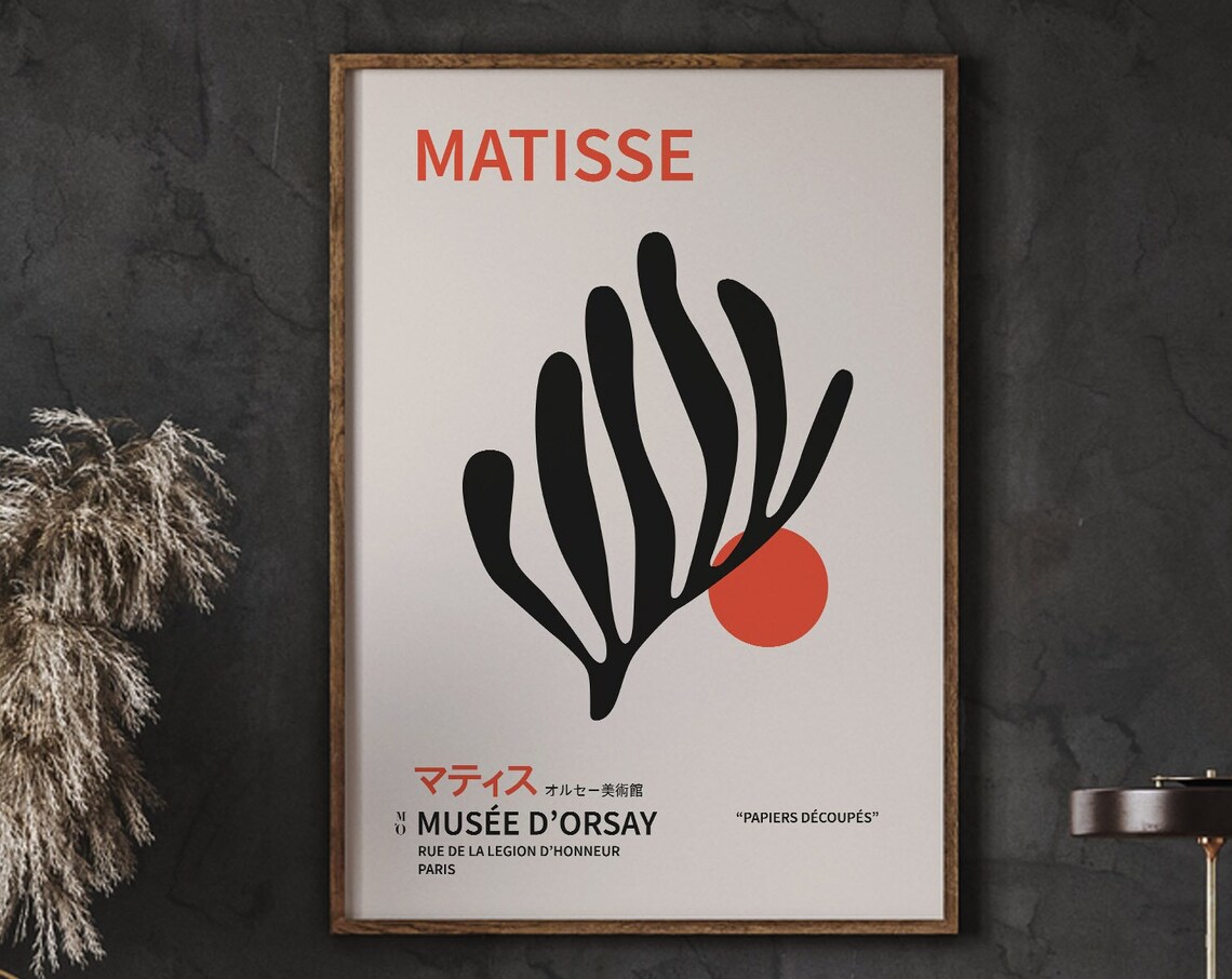 Henri Matisse Cutouts Vintage Poster, Desert Botanical Art