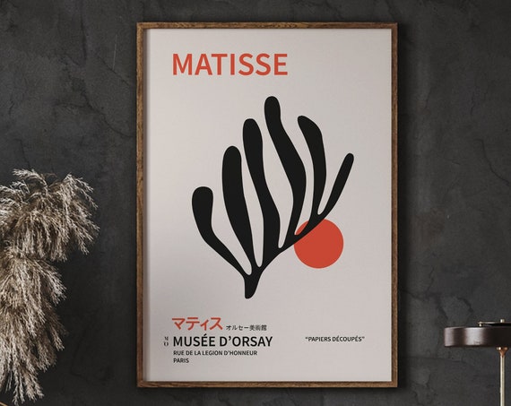 Henri Matisse Cutouts Vintage Poster, Desert Botanical Art