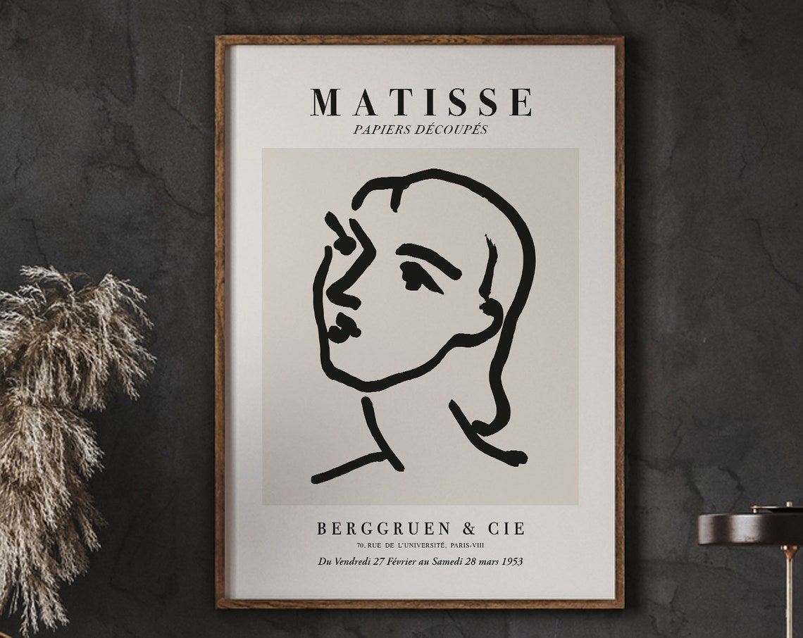 Matisse Woman Sketch, Minimalist Poster