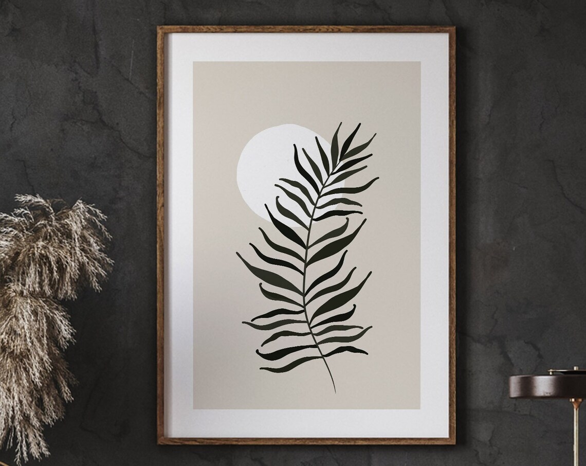 Minimalist Decor Botanical Prints Boho Farmhouse Print Home Wall Art