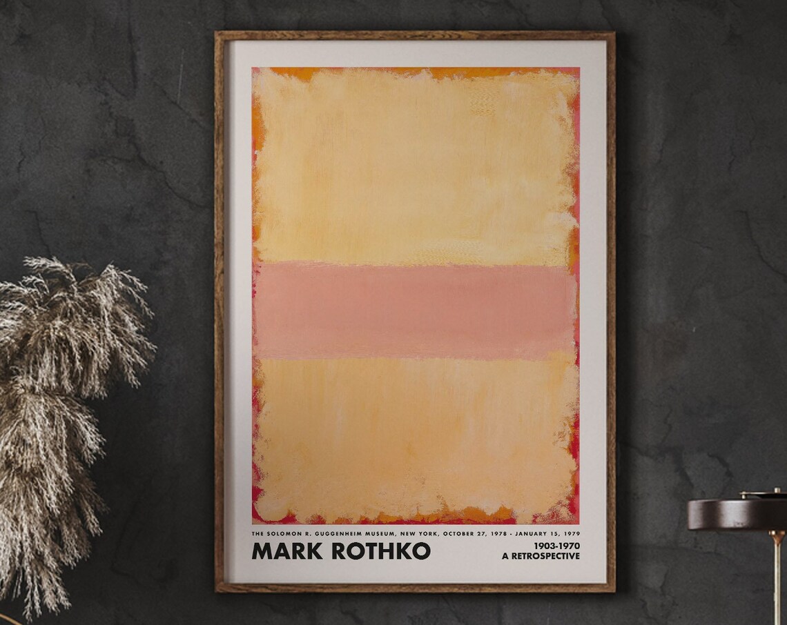 Mark Rothko Abstract Art Museum Wall Poster