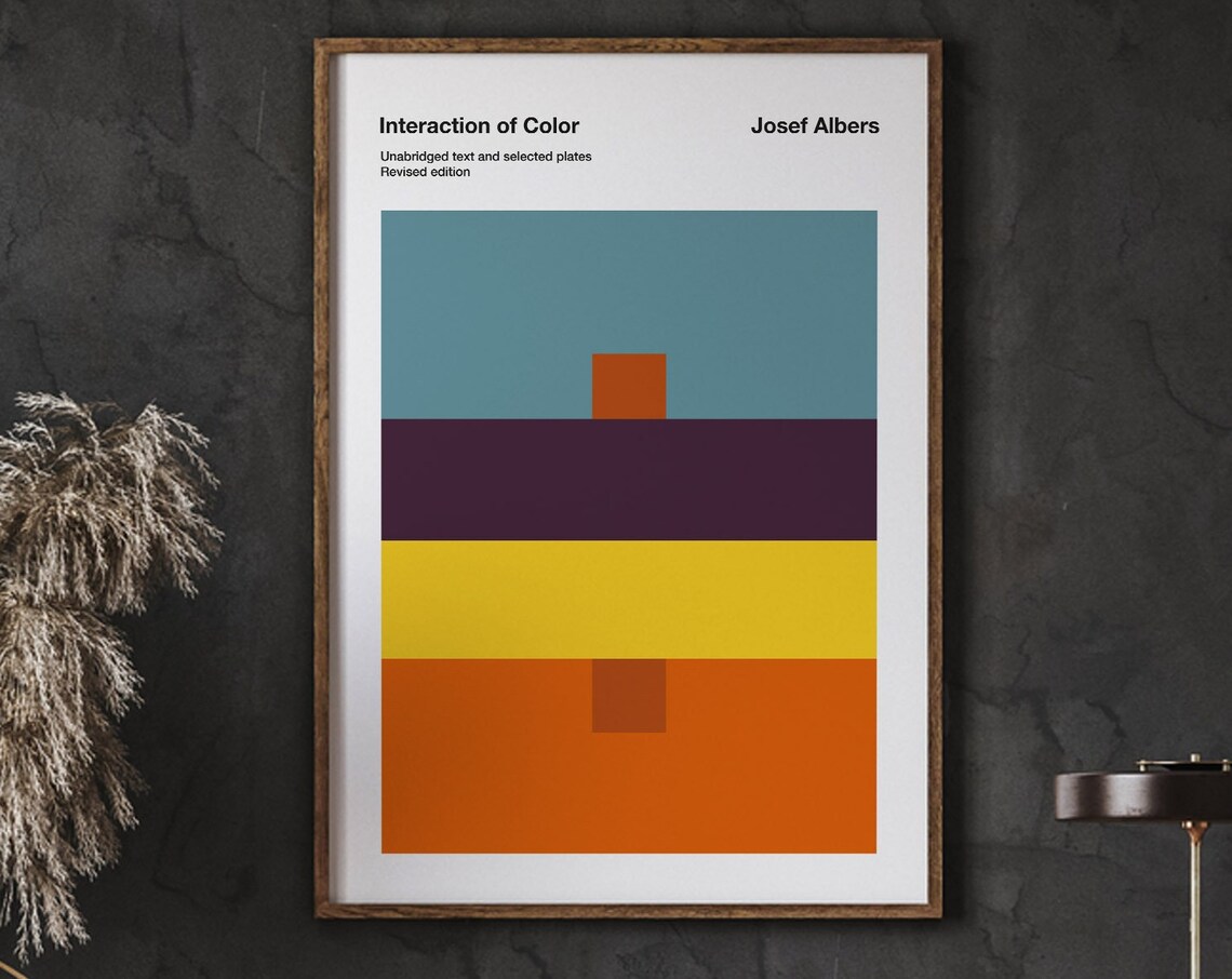 Josef Albers Museum Exhibition Poster, Interaction Of Color