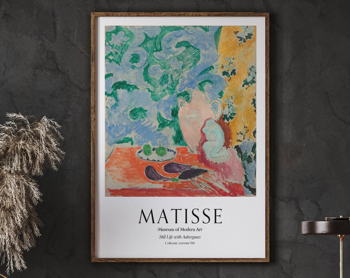 Henri Matisse Still Life with Aubergines 1911 Exhibition Print