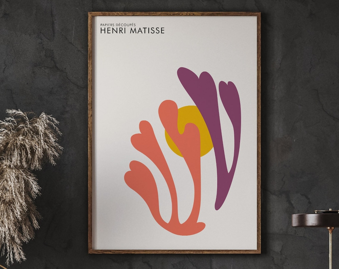 Henri Matisse Sunset Poster, Boho Composition