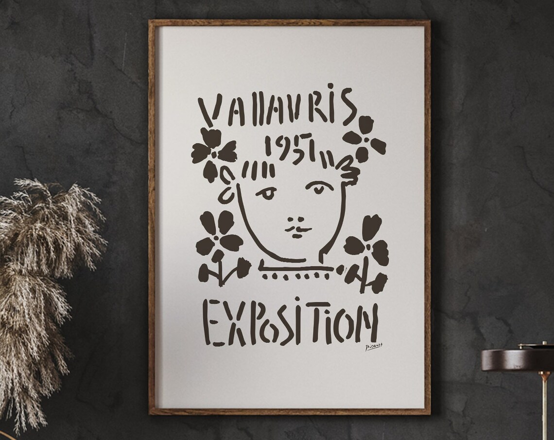 Pablo Picasso Vallauris Exposition Vintage Poster