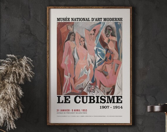 Picasso Vintage Le Cubisme Poster, Art Print