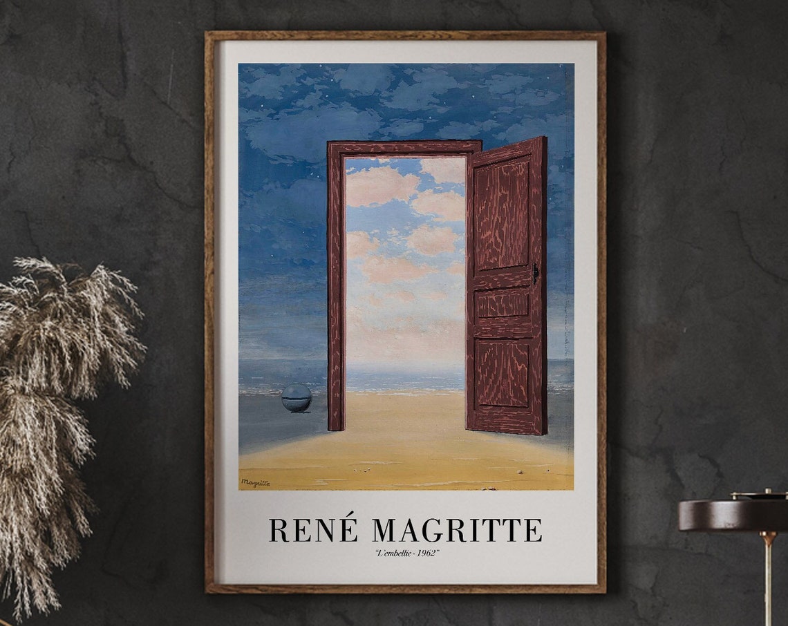 Rene Magritte Poster Lembellie 1962 Art Print Surrealist Modern