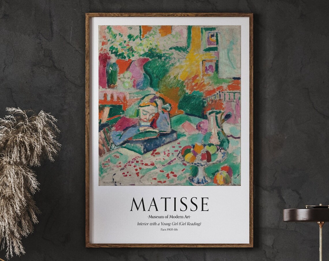 Henri Matisse Poster, Interior With A Young Girl