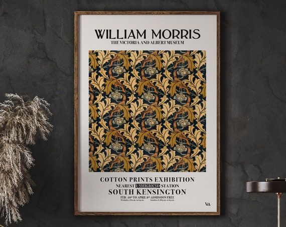 William Morris Centenary Exhibition Poster Print