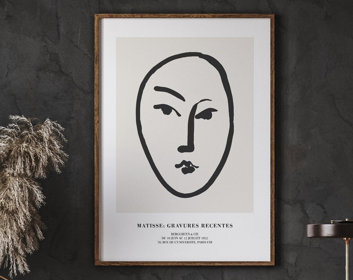 Matisse Gravures Recentes Woman Sketch Poster