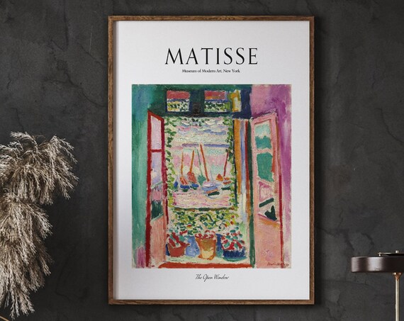 Henri Matisse The Open Window MoMA New York Museum Exhibition Poster
